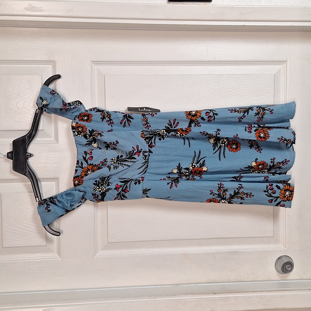 Lulu’s One Sweet Day Light Blue Floral Print XS